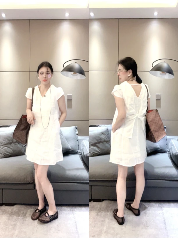 【淇淇】➕2025夏季欧韩货高级时尚小众设计新款麻裙