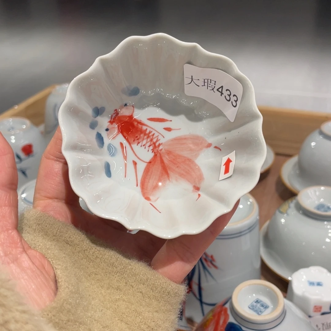 有瑕釉下彩纯手绘
