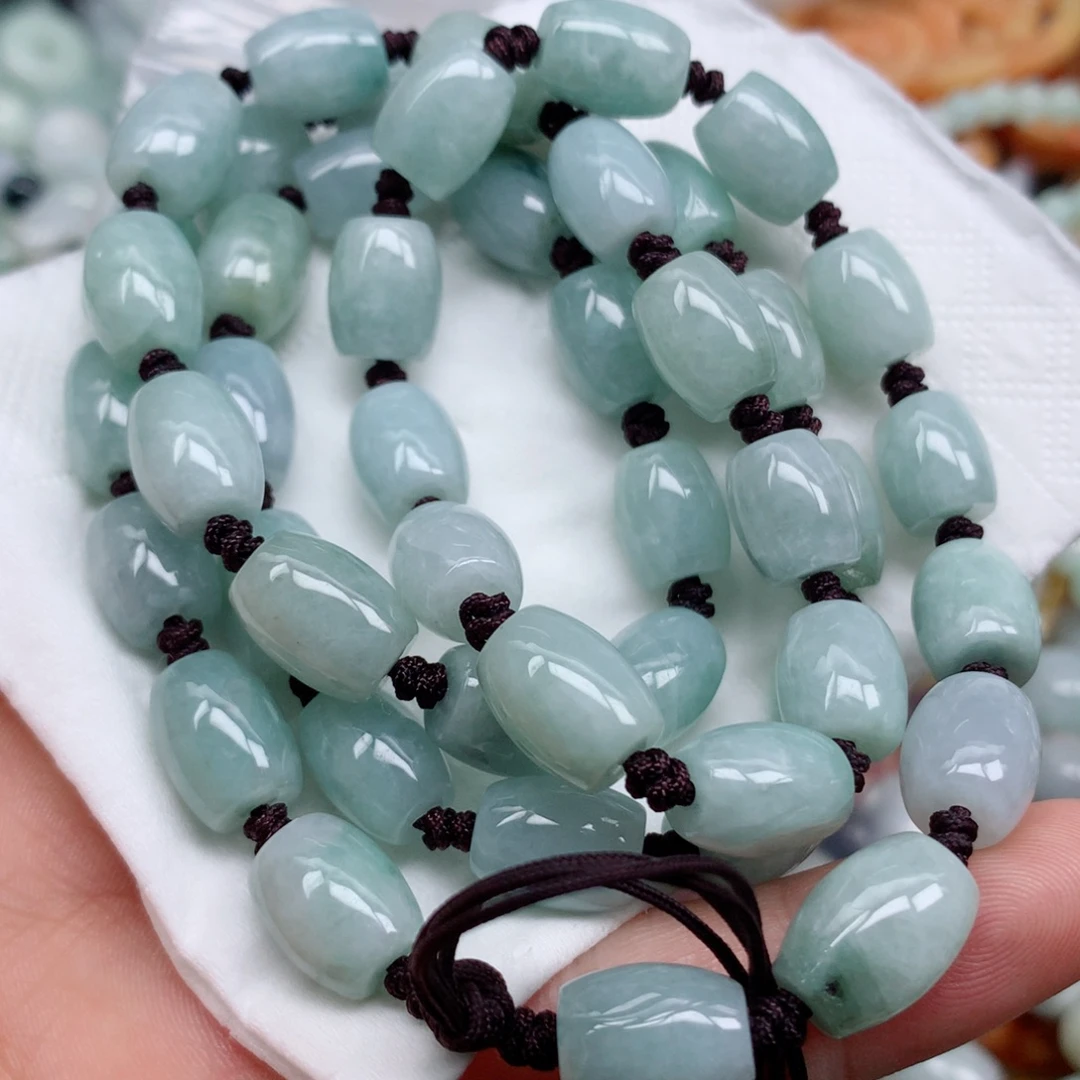 翡翠未镶嵌项链翡翠珠