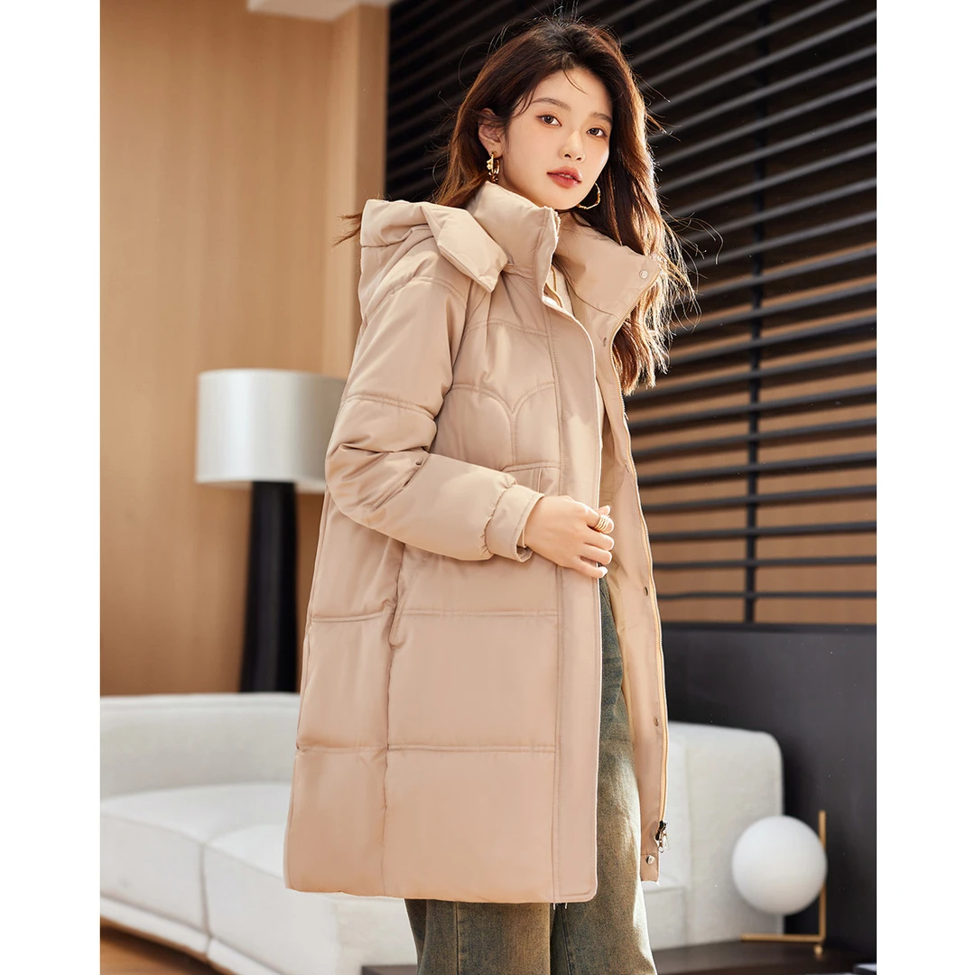 时尚休闲宽松韩版百搭基础款女士棉衣2134090017