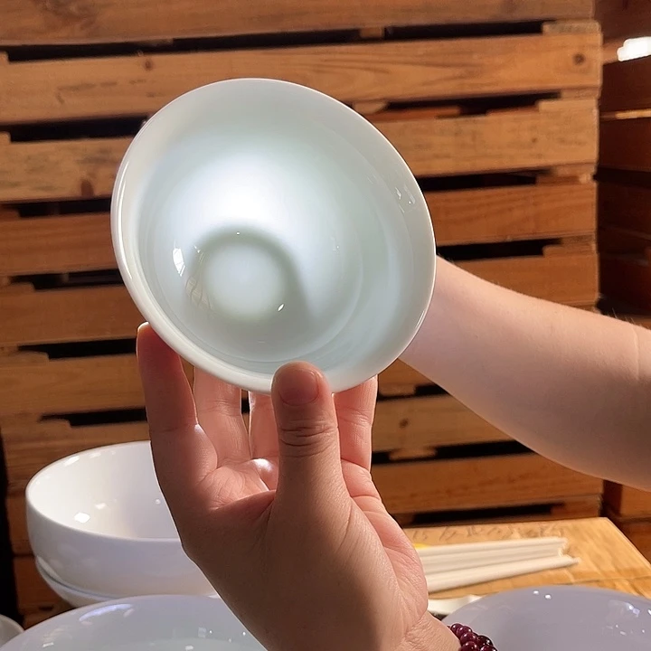 瓷片云青4.75英寸米饭碗六个，包邮