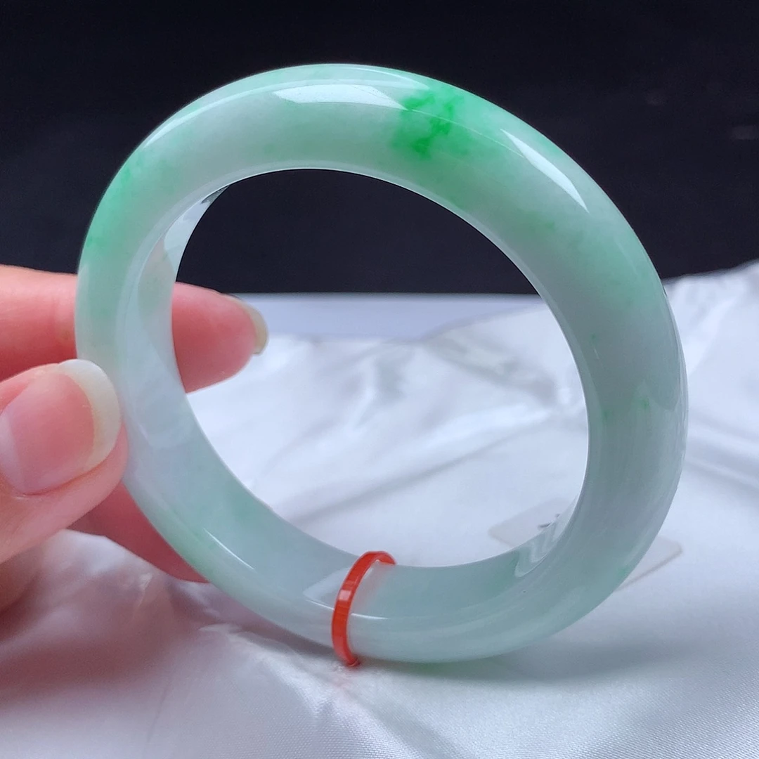 翡翠未镶嵌手镯53圈s71773