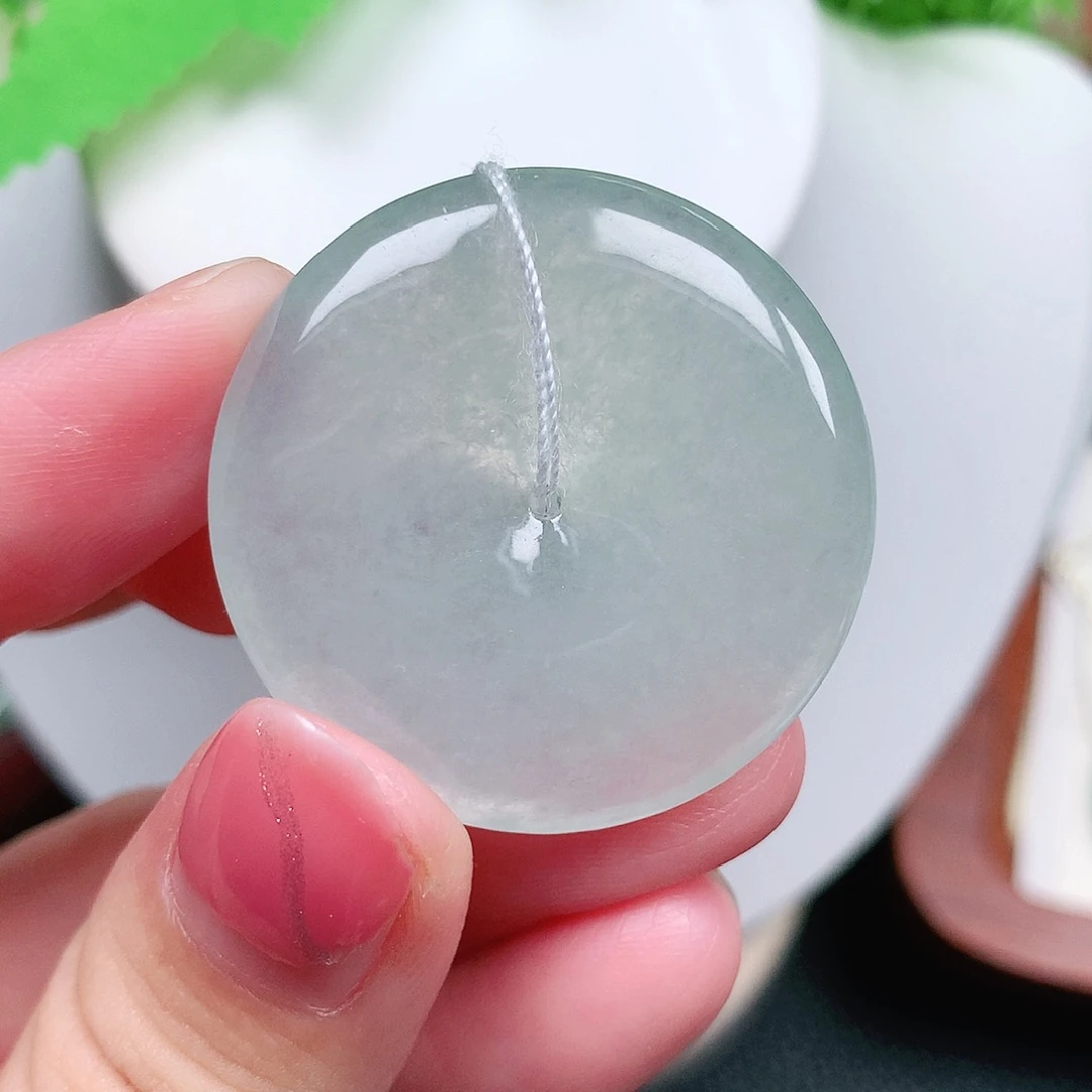 翡翠未镶嵌颈饰平安34-5.4