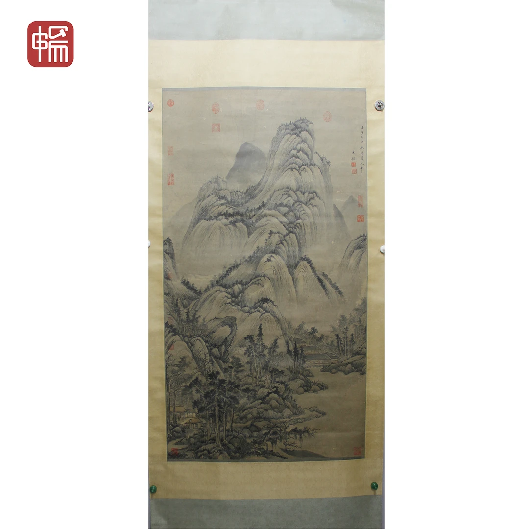 T899 仿梅花道人山水图 王鉴 152.5*84(11.5)纸本立轴 XR