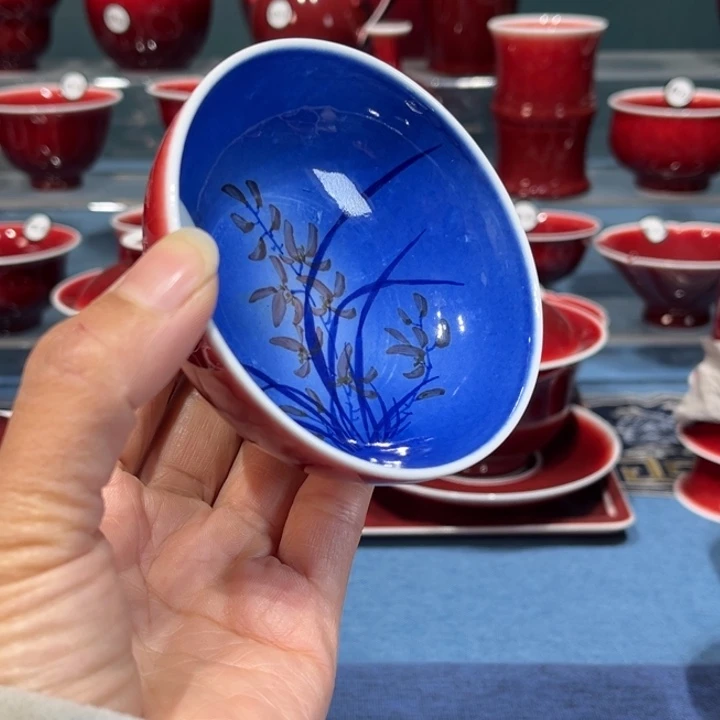 景德镇陶瓷青花朗红普洱