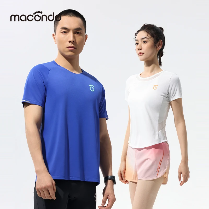 马孔多抑菌短袖T恤 银离子3A抗菌速干腋下一片式结构夜跑反光