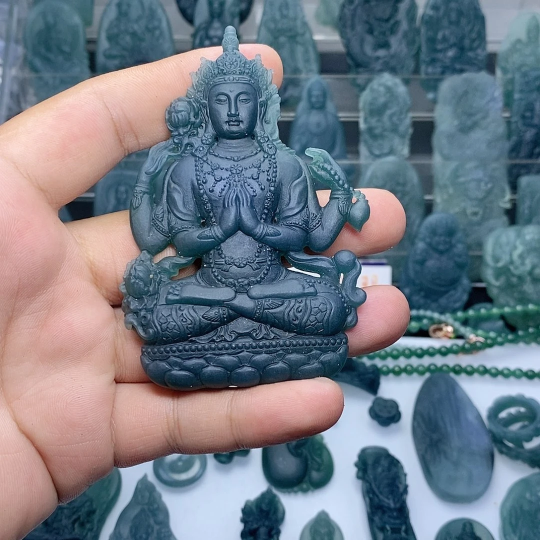 未镶嵌定制翡翠观音