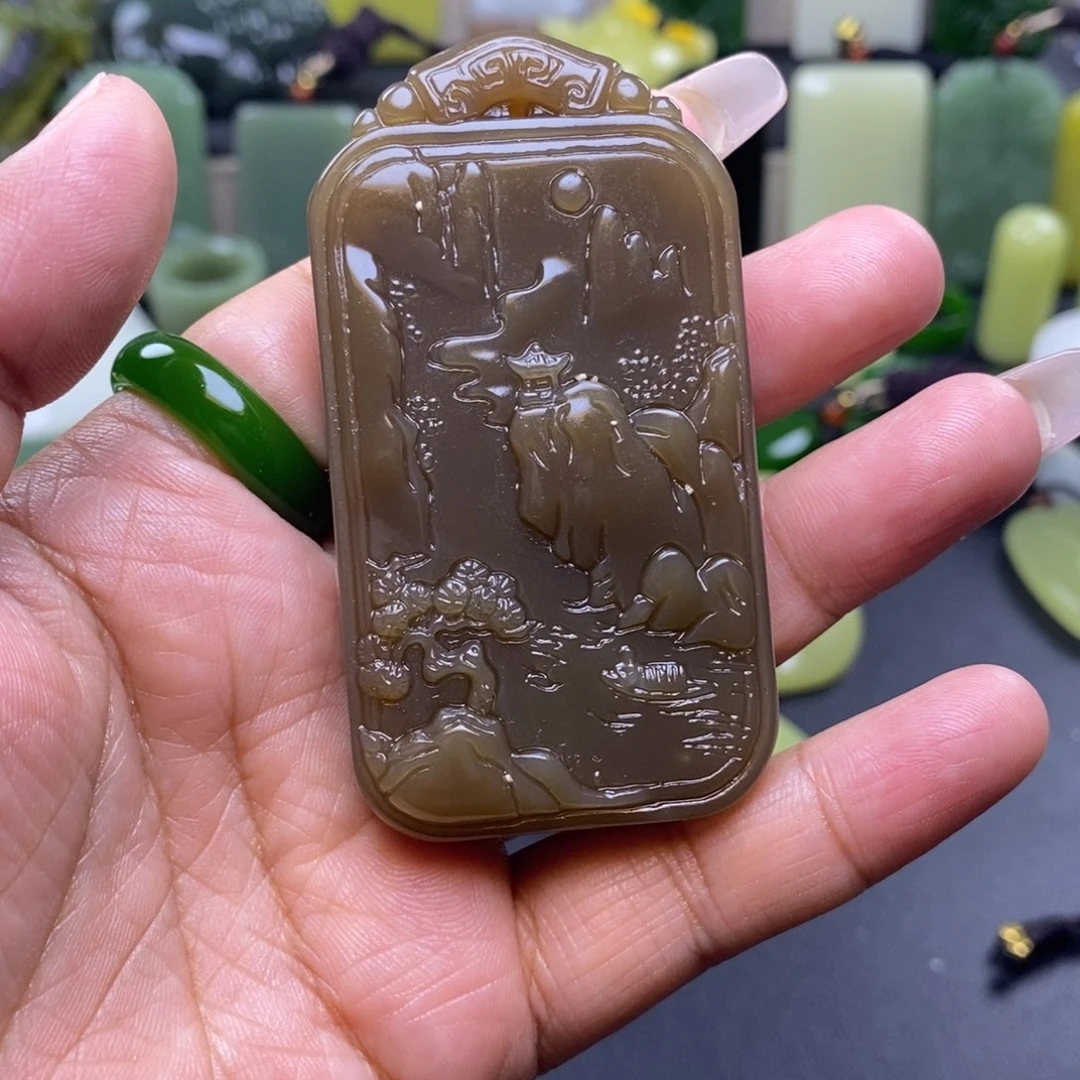 和田玉未镶嵌颈饰