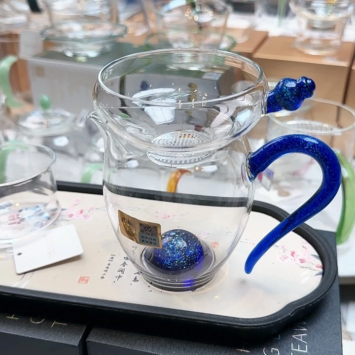 禾器斑斓怡然加奉珠茶漏激光宝蓝金