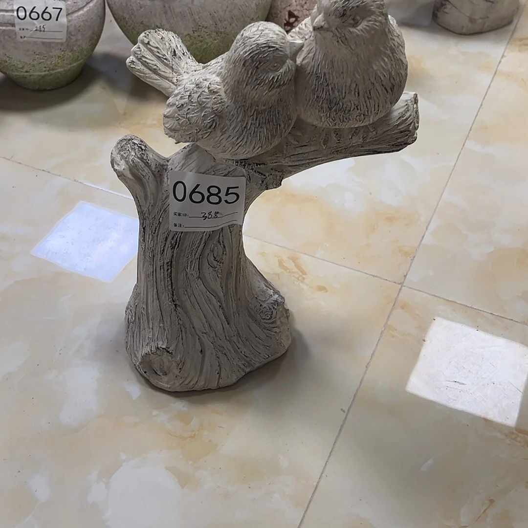 小鸟摆件复古做旧