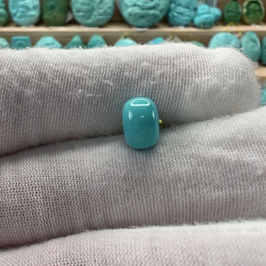 未镶嵌绿松石老型珠8.5x5.9mm