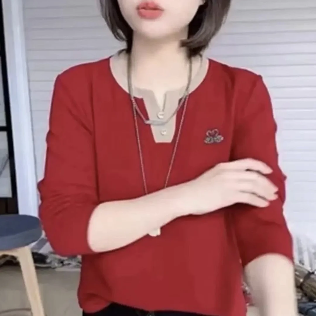 小天鹅长袖打底衫洋气时尚休闲百搭宽松21