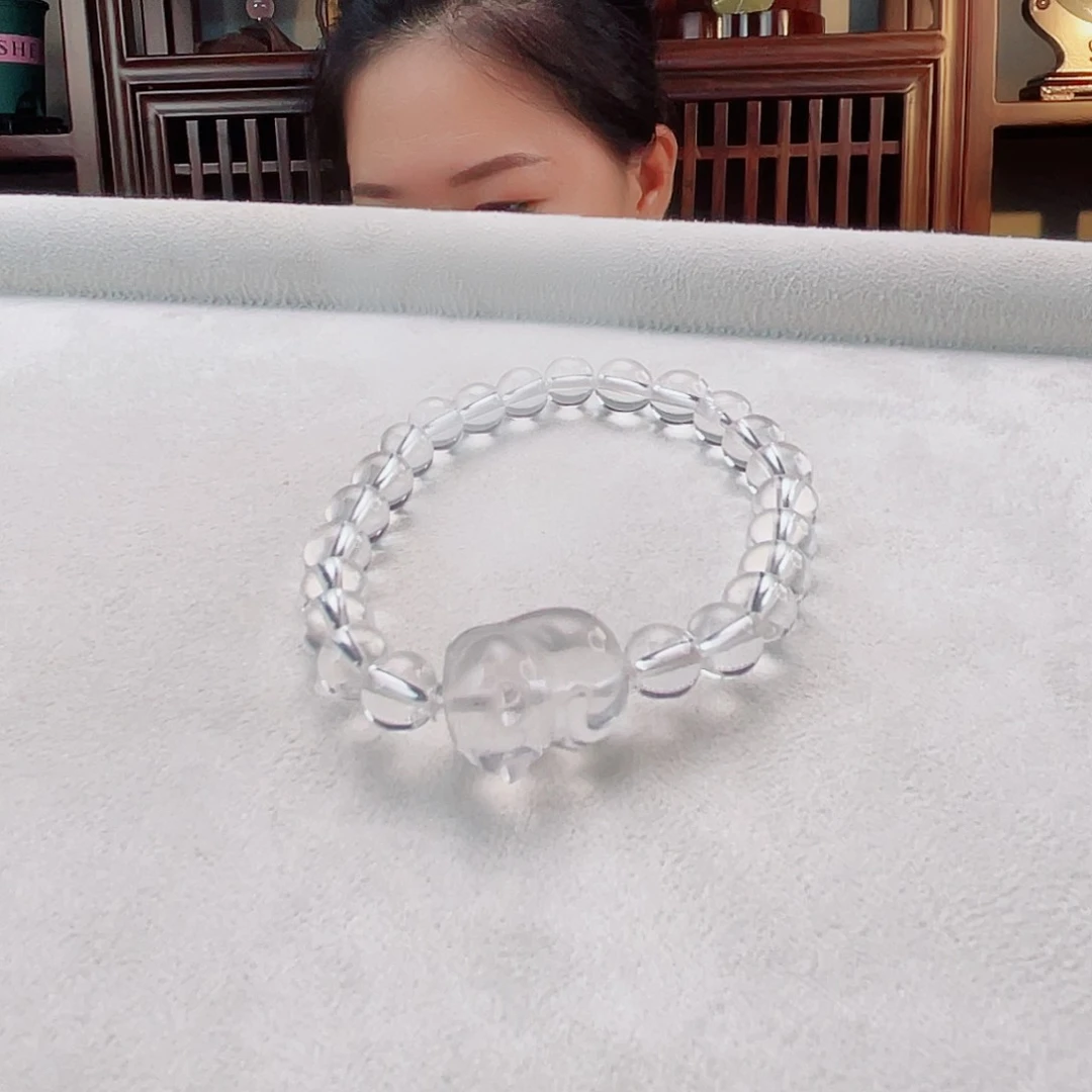水晶手链未镶嵌水晶猫