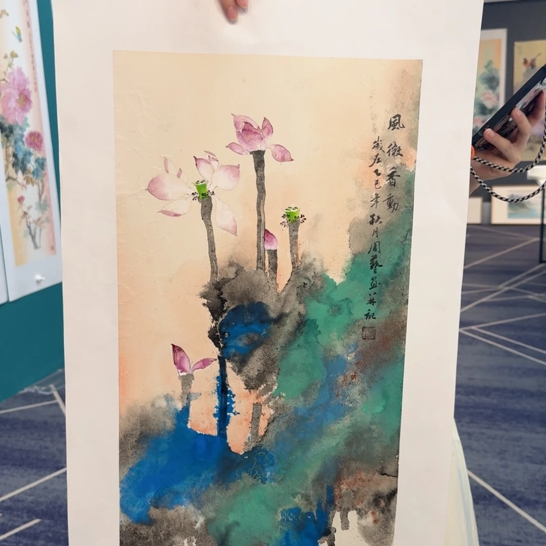 国画国画作品山水花鸟