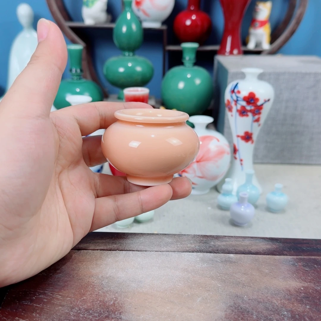 陶瓷手工小花器摆件