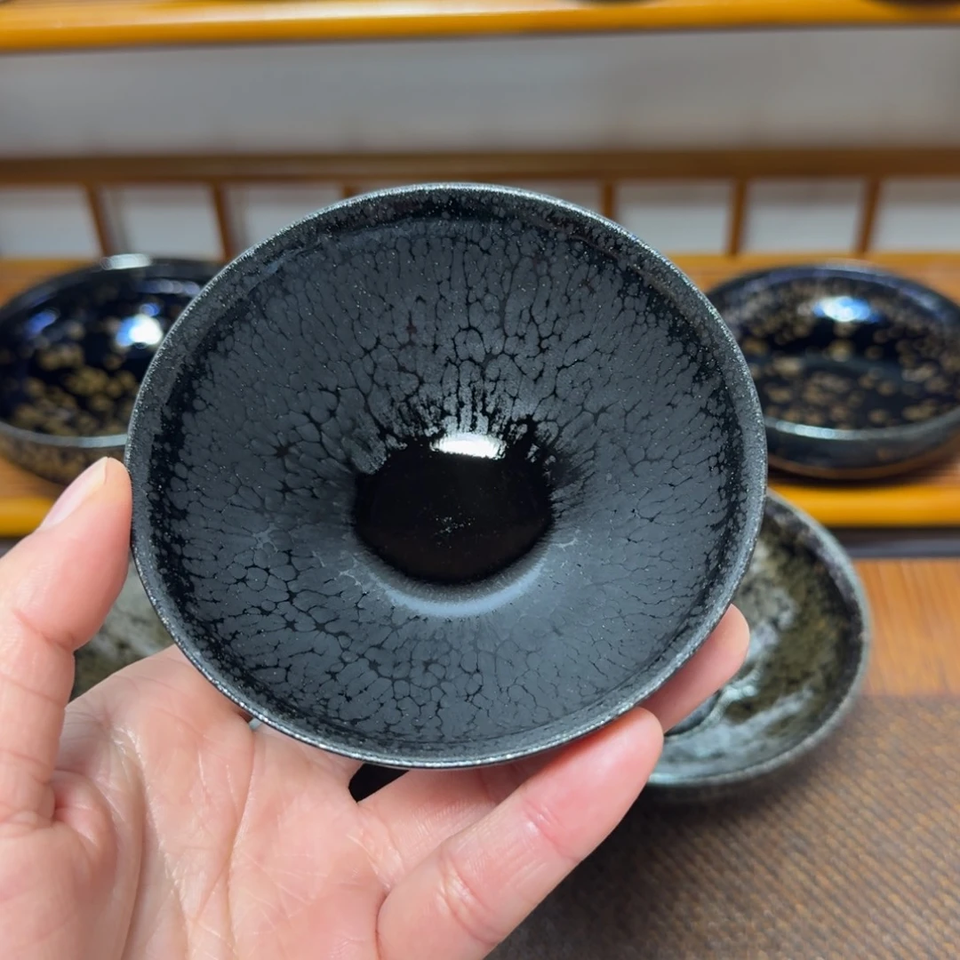 茶盏五*建盏手工制作主人杯茶杯