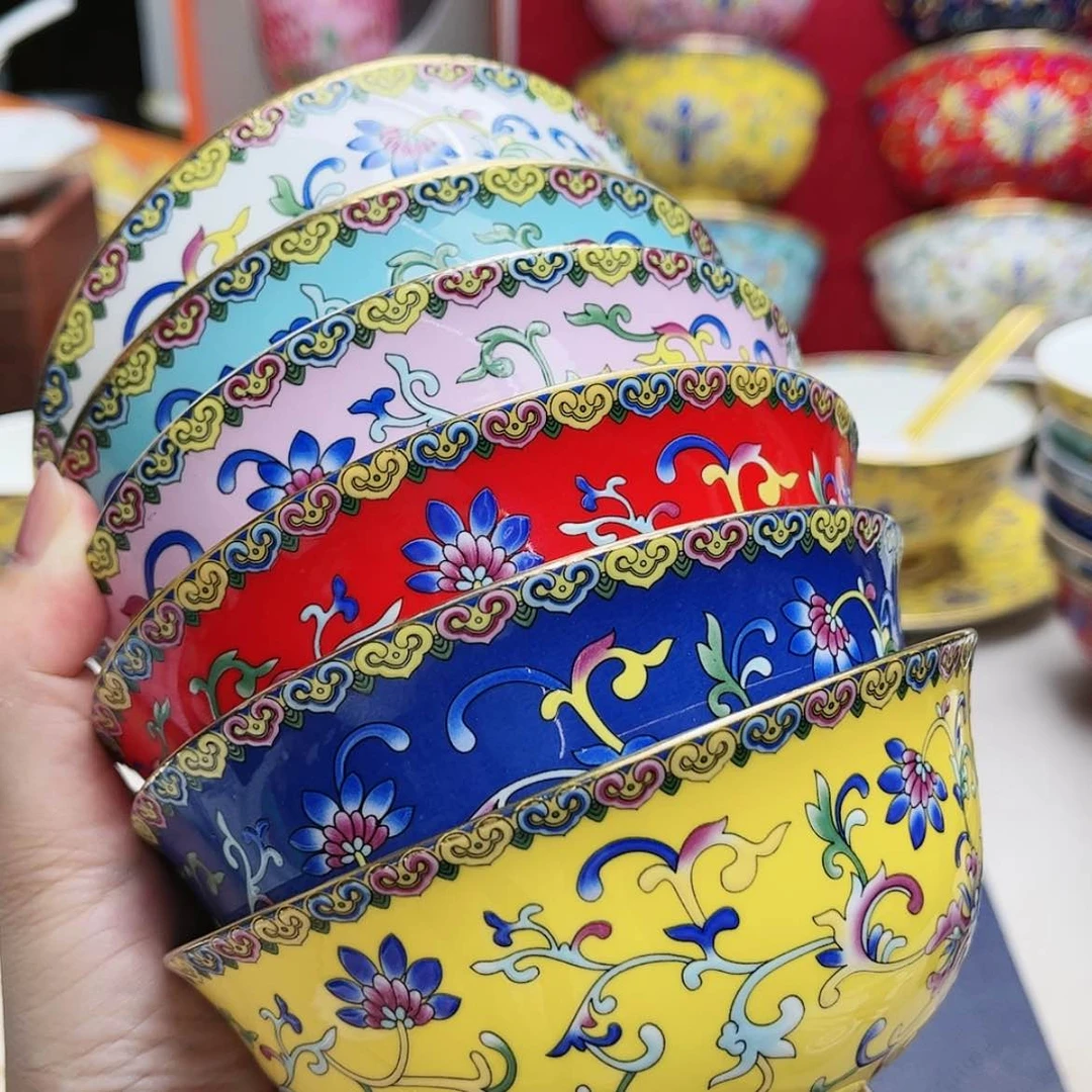 【闪购商品】珐琅4.5寸6个………………