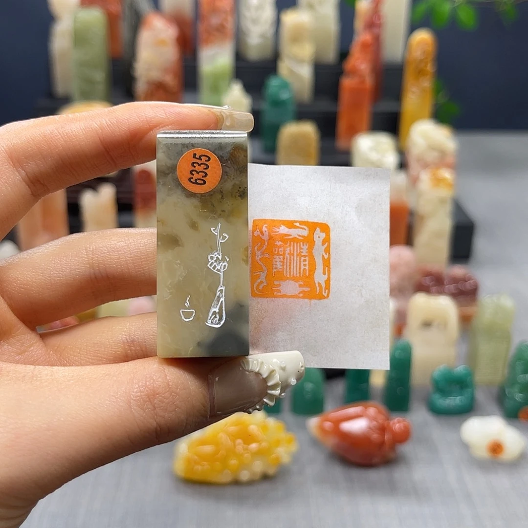 巴林石印石包邮包刻6335
