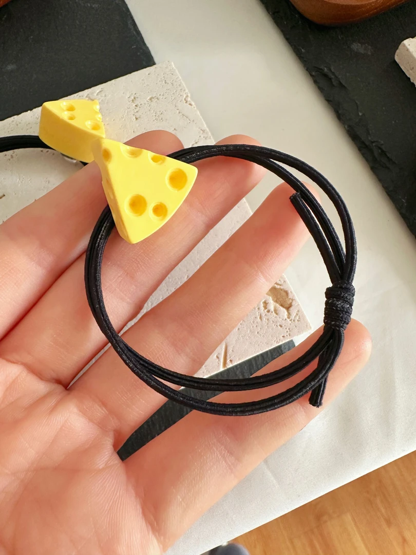 芝士就是力量头绳手作小清新简约款甜美可爱百搭少女高弹弹力发绳