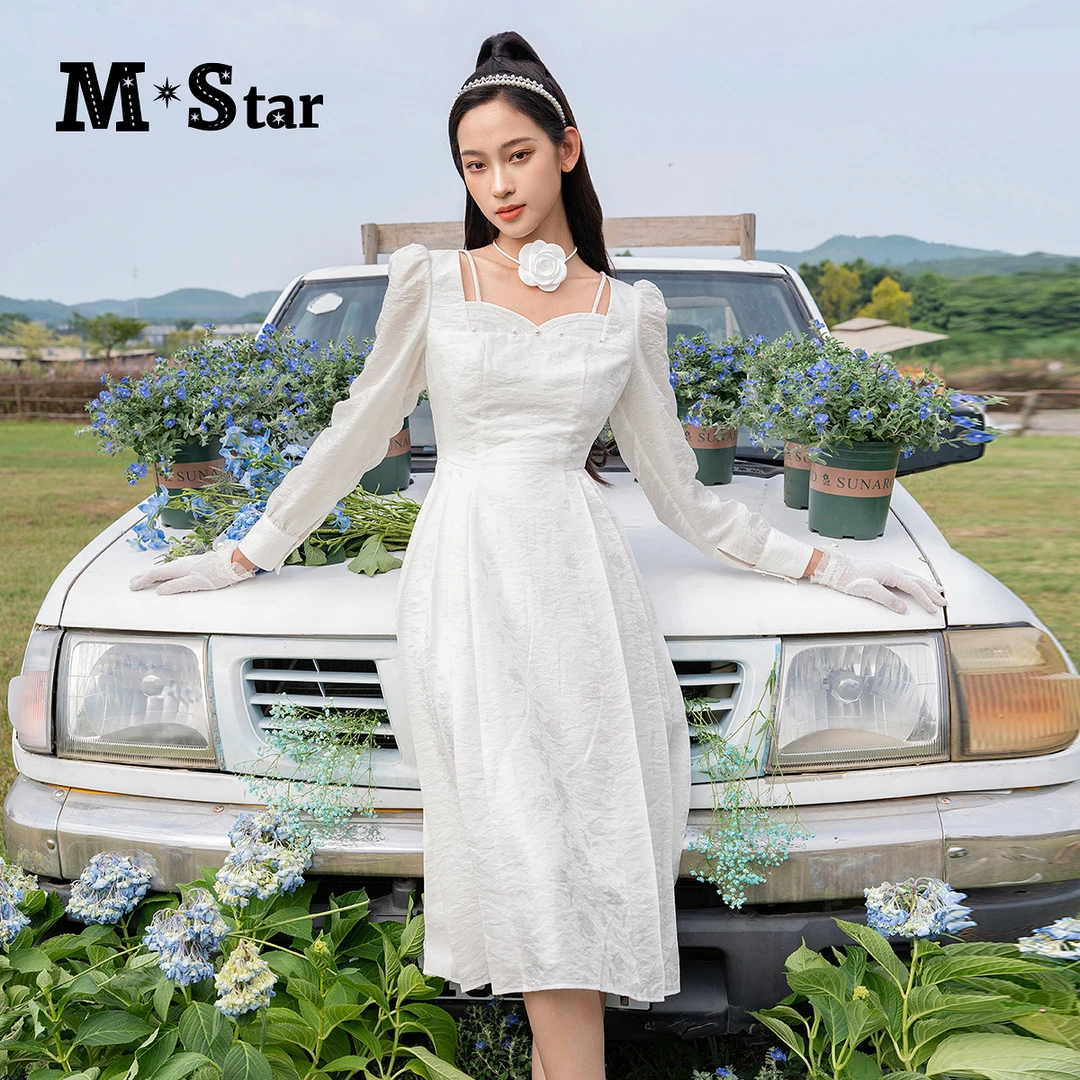 【九月专属】M-Star长袖连衣裙SFEL113659