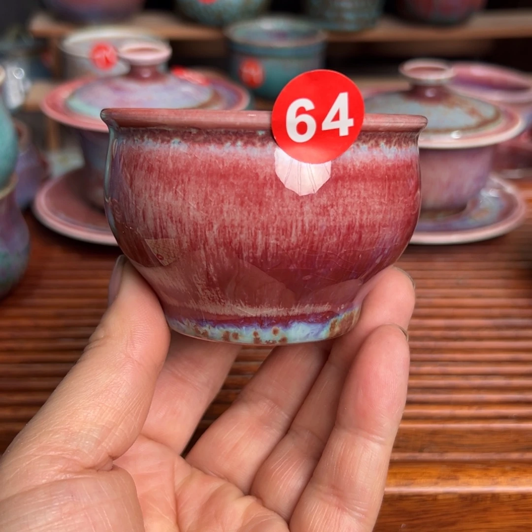 手工制作钧窑茶器