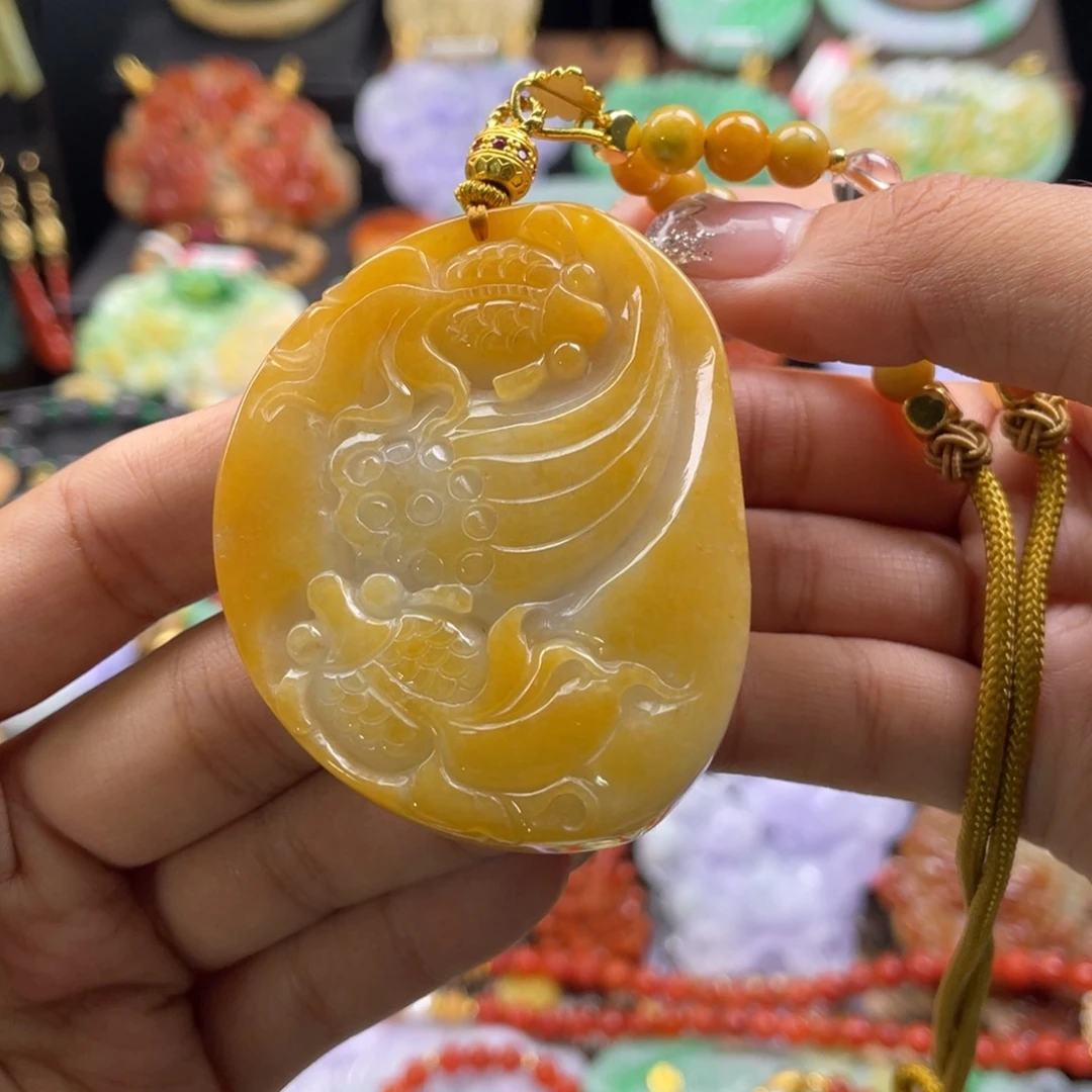 翡翠未镶嵌颈饰代编织