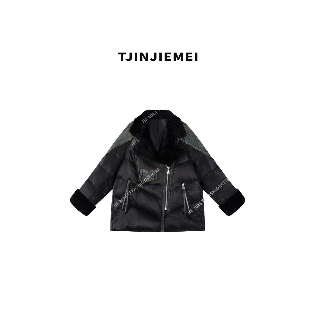 T井姐妹【慕容】设计感轻奢精致气质温柔鹅绒服YRF2412-904