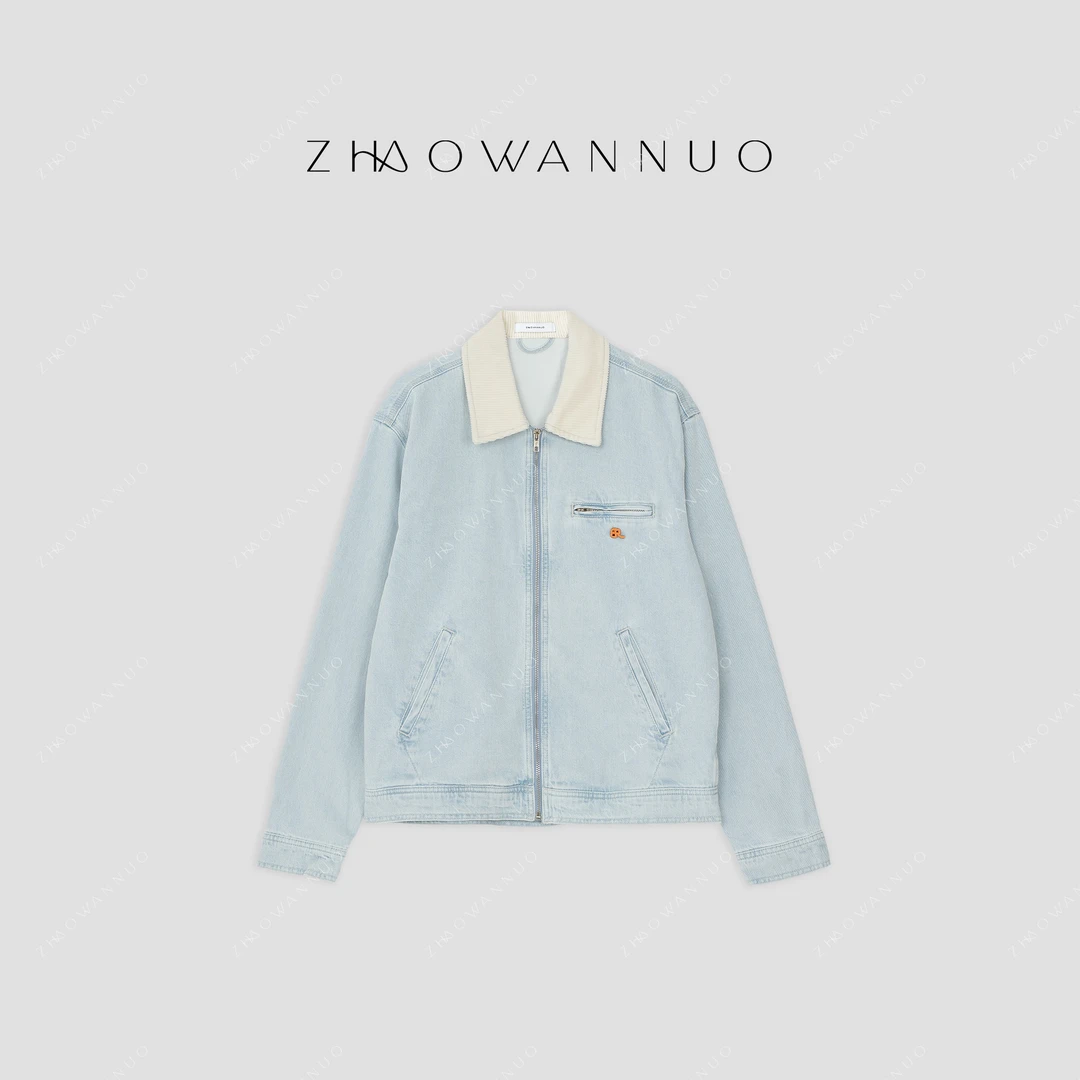 ZHAO WANNUO 丨 24秋冬新品复古价格水洗工装牛仔棉服NC0051
