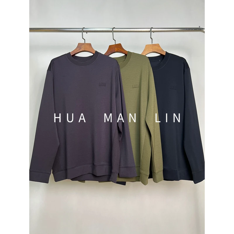 【花滿林】三色圆领山羊绒长袖上衣88126【男款】