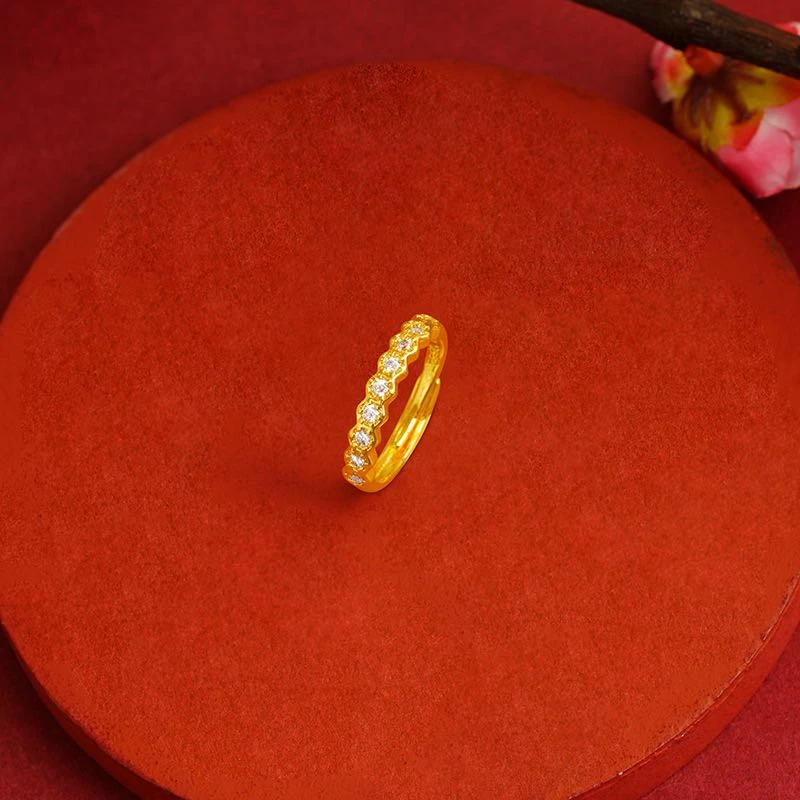 铜合金戒指 馕钻戒指# J013 新疆包邮