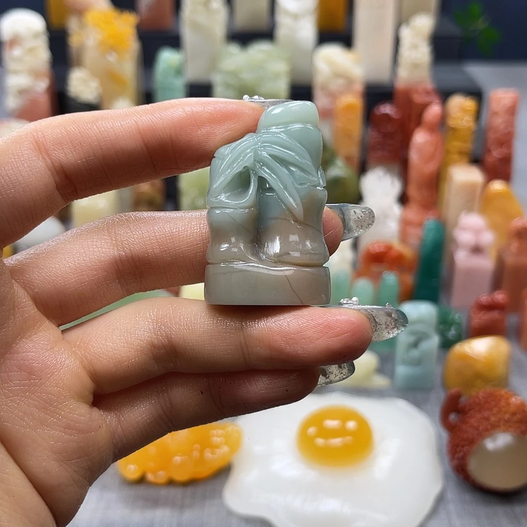 巴林石印石灵*包邮包刻8393