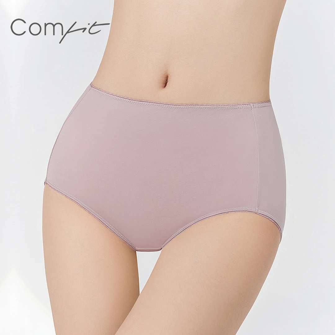 【抑菌裤系列】Comfit女纯色冰丝超薄透气抗菌大码三角内裤CPW0061