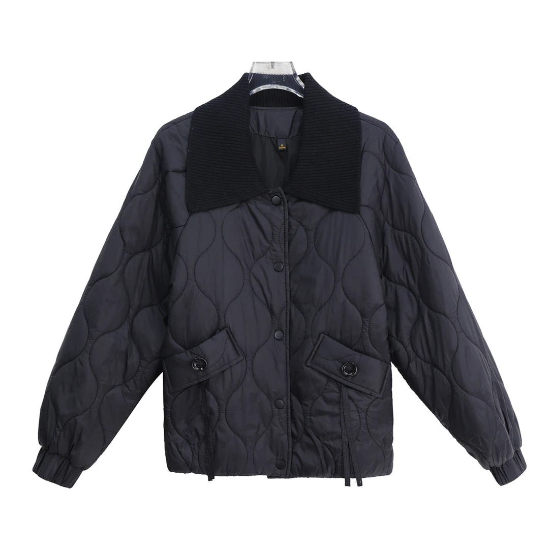 冬季新款轻熟风翻领高级感减龄外套S4996