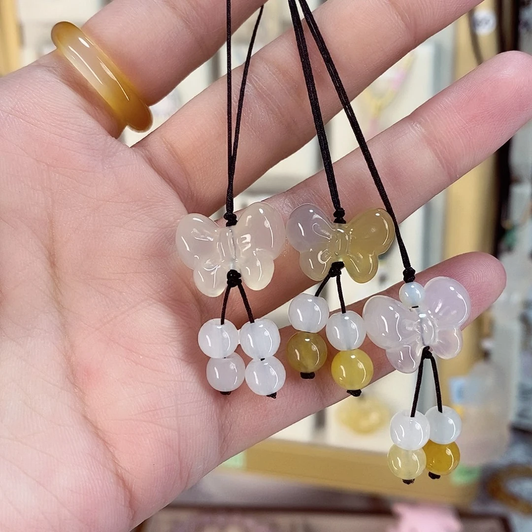 玛瑙/玉髓项链未镶嵌粟*锡