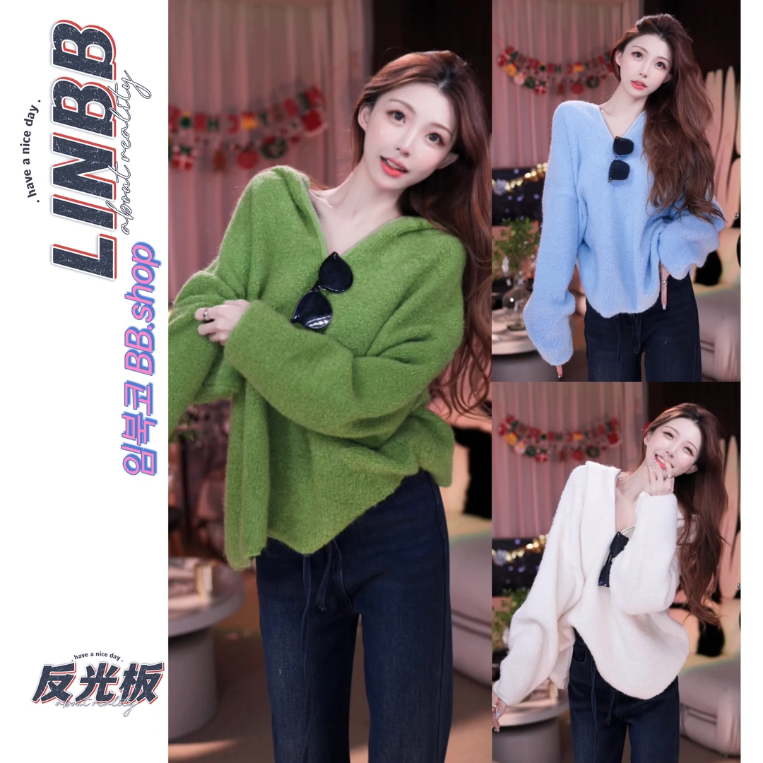 Linbb·430-500秋冬新款温柔气质甜糯毛衣