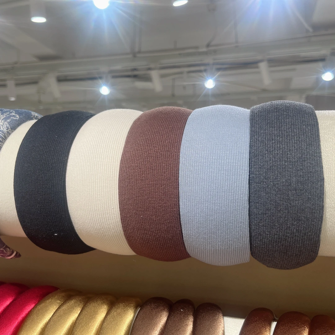 女少女风日韩发箍针织手工百搭纯色彩色秋冬可爱气质