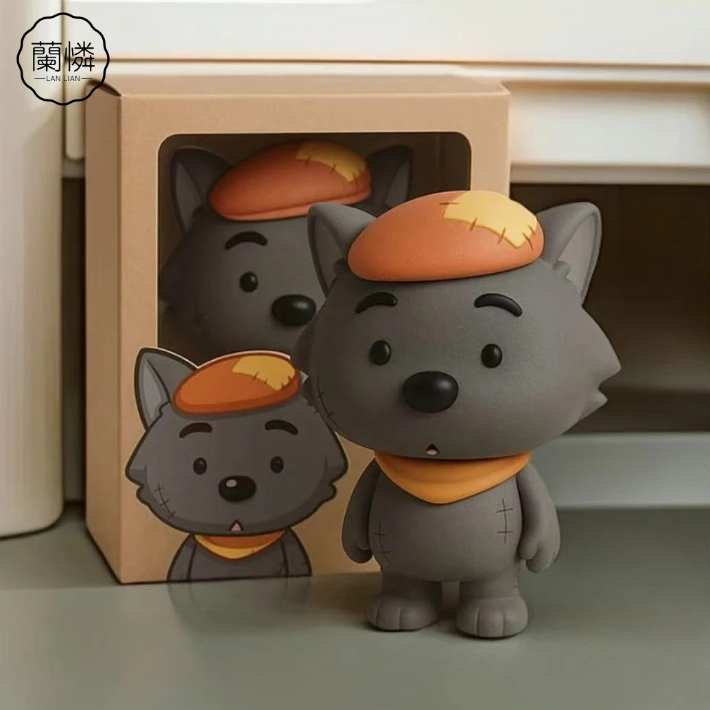呆萌灰太狼公仔手办桌面摆件玩偶礼物装饰送女生日礼物男生毕业礼