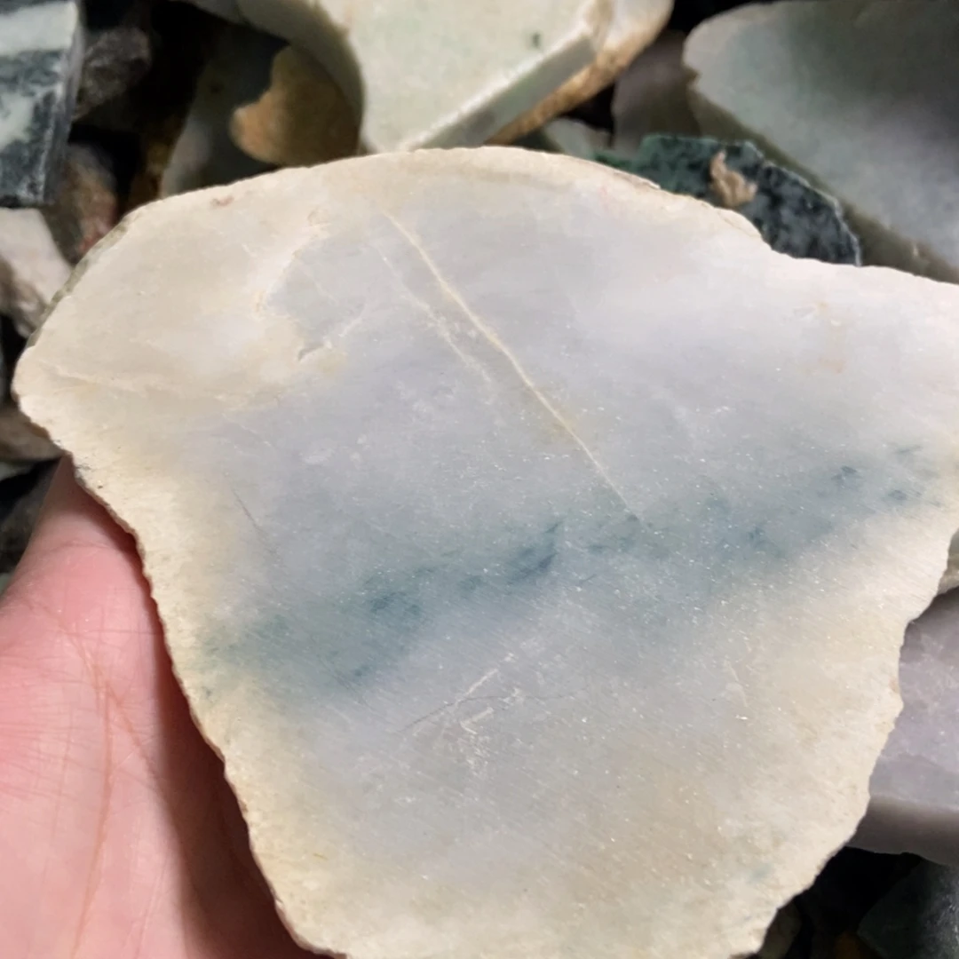 本***人翡翠未镶嵌挂件天然翡翠
