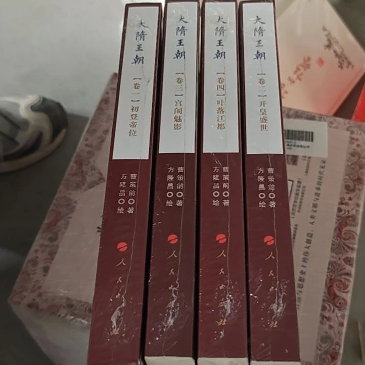 大隋王朝四本一套平装库存书