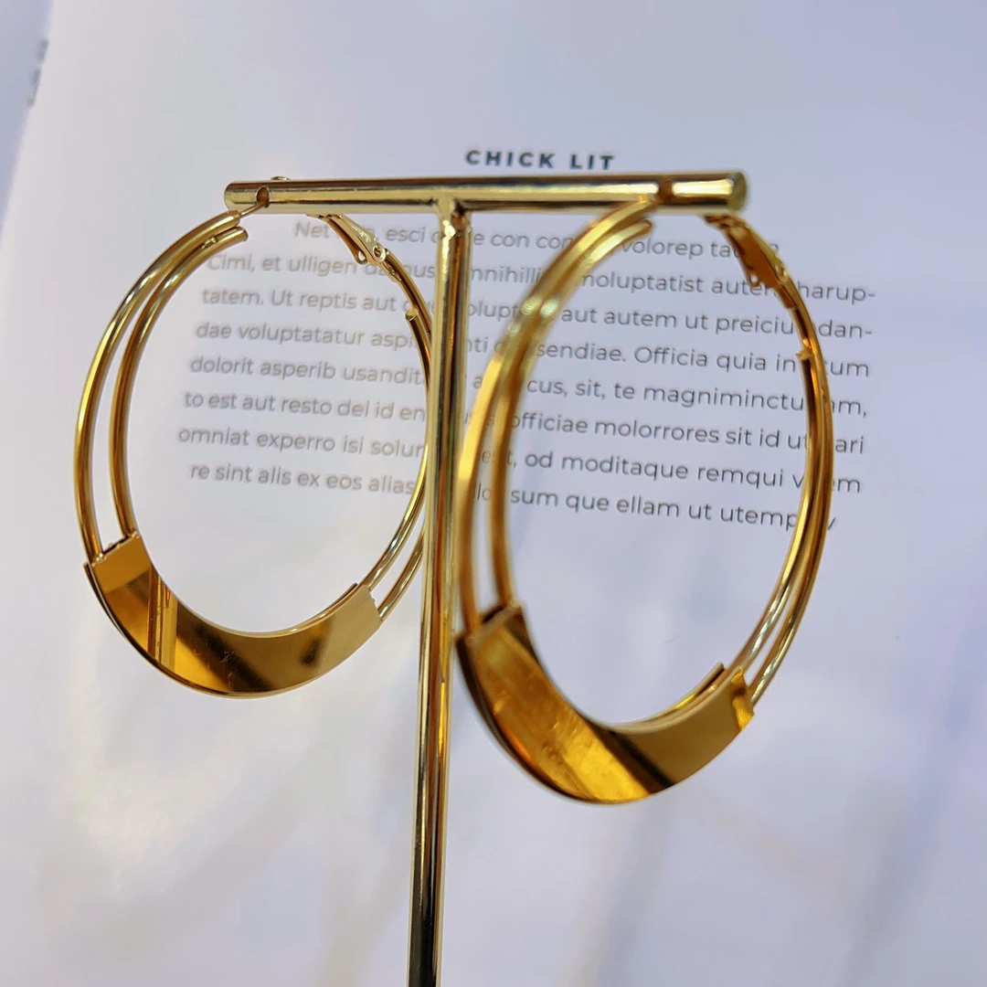 钛钢耳饰 哈尼西牧时尚百搭耳圈#0008185