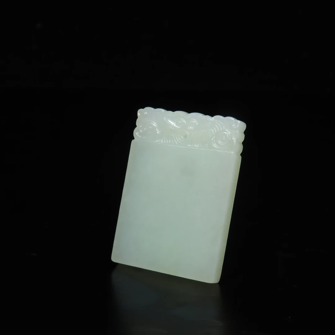 民国和田玉无事牌/MZ017638/和田玉/民族文物