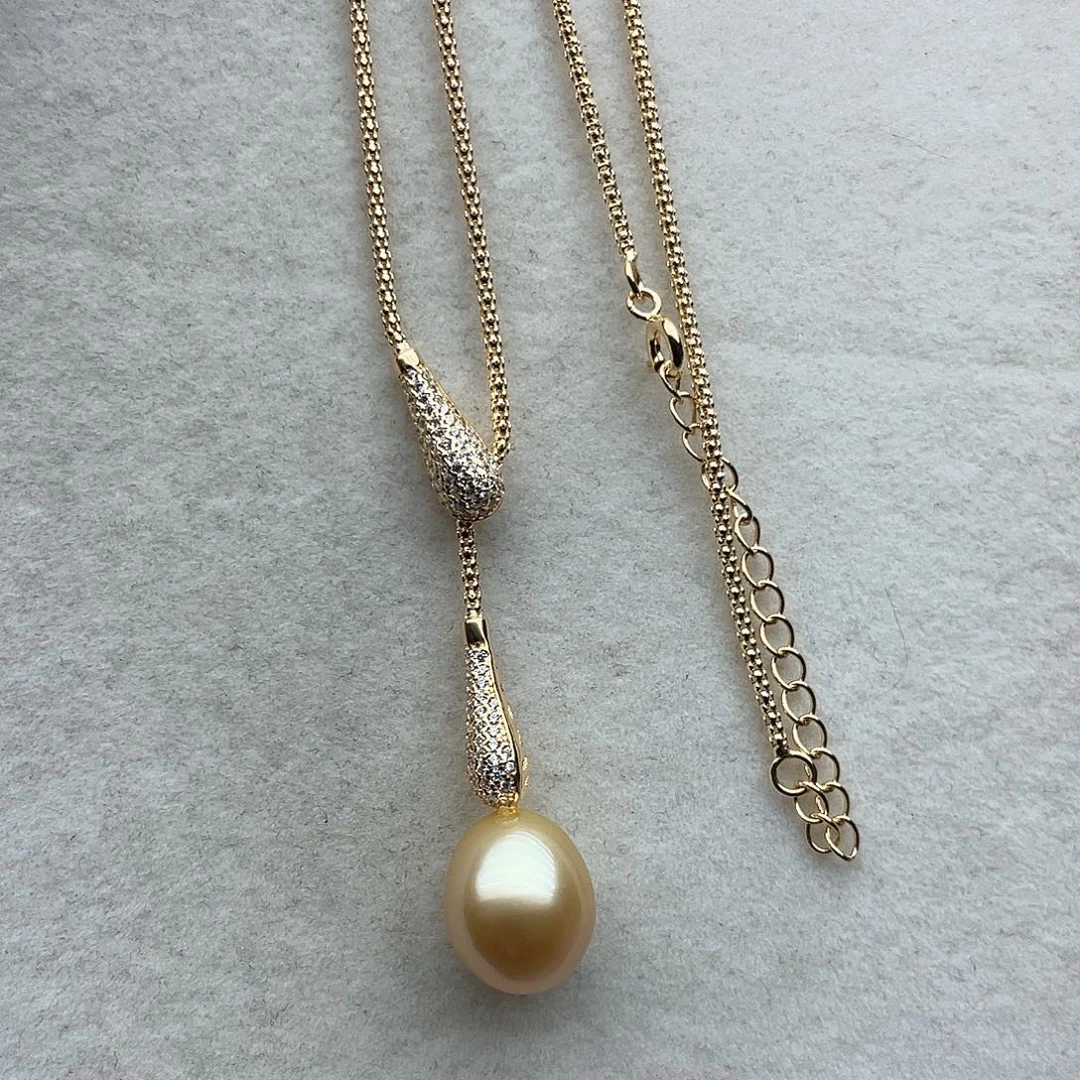 海水珍珠银S925镶嵌套链119