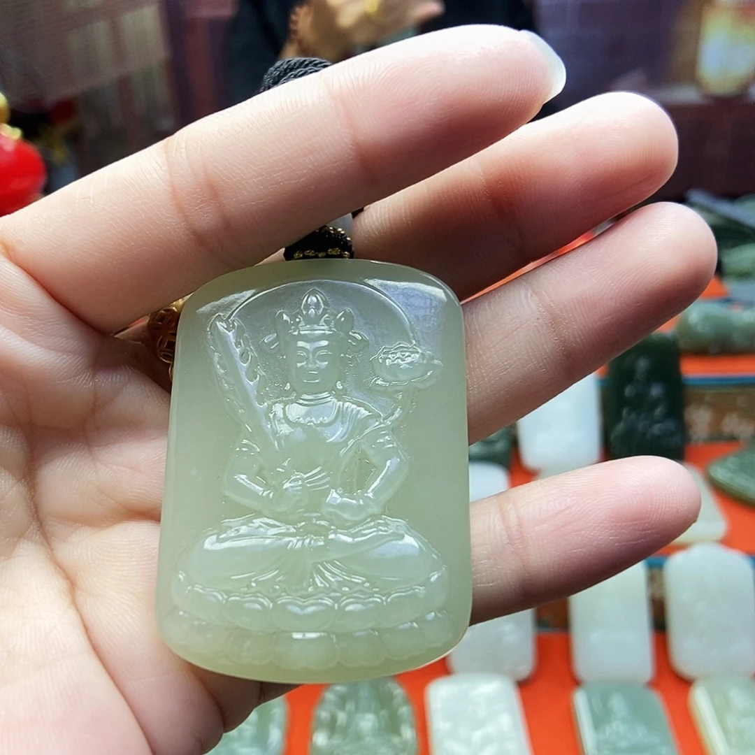 颈饰未镶嵌和田玉步**升