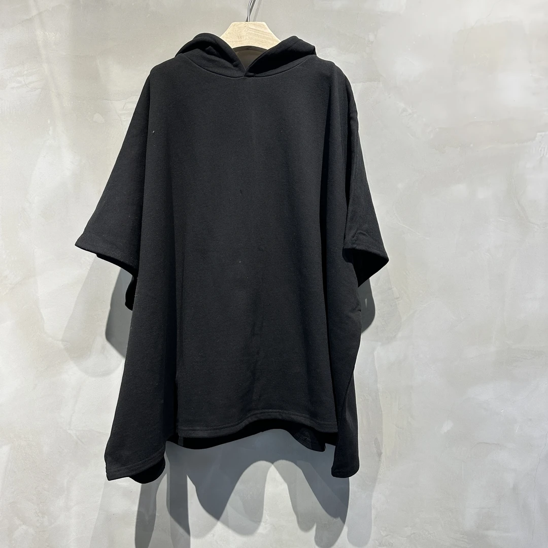 韩国早春卫衣落肩短袖时尚连帽