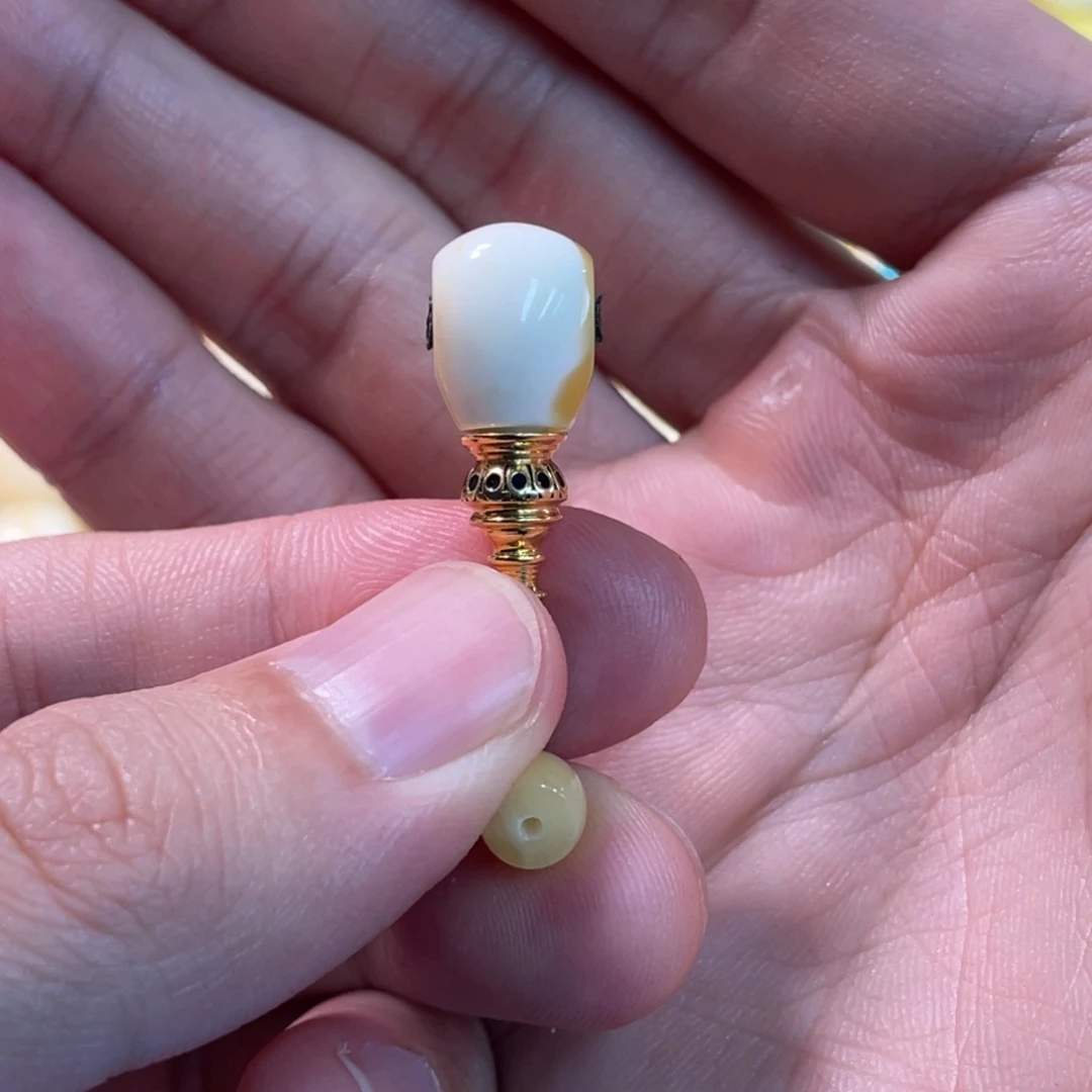 琥珀珠宝奇石18K金镶嵌若*1