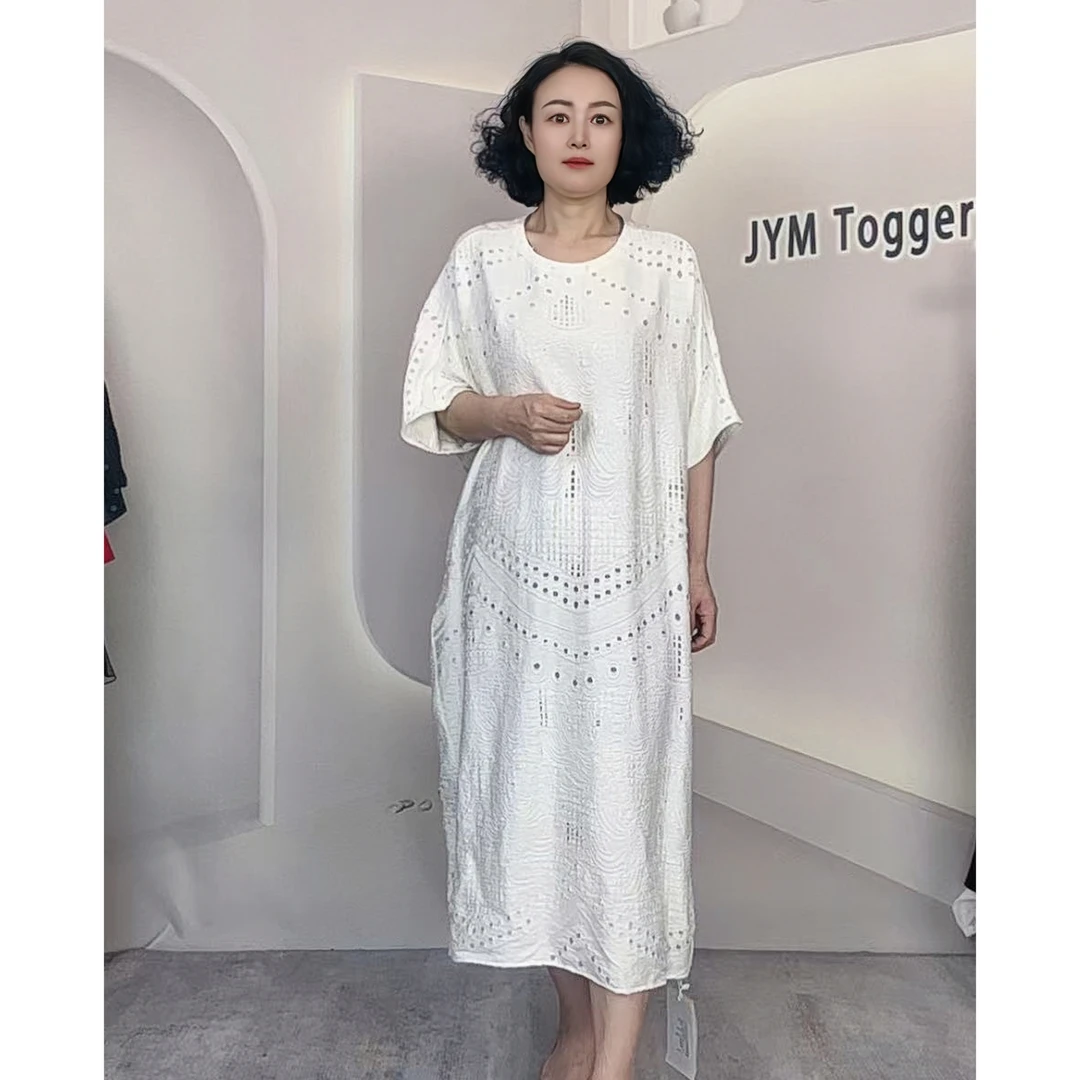 JYM[新款推荐]夏季时尚减龄舒适透气宽松百搭连衣裙