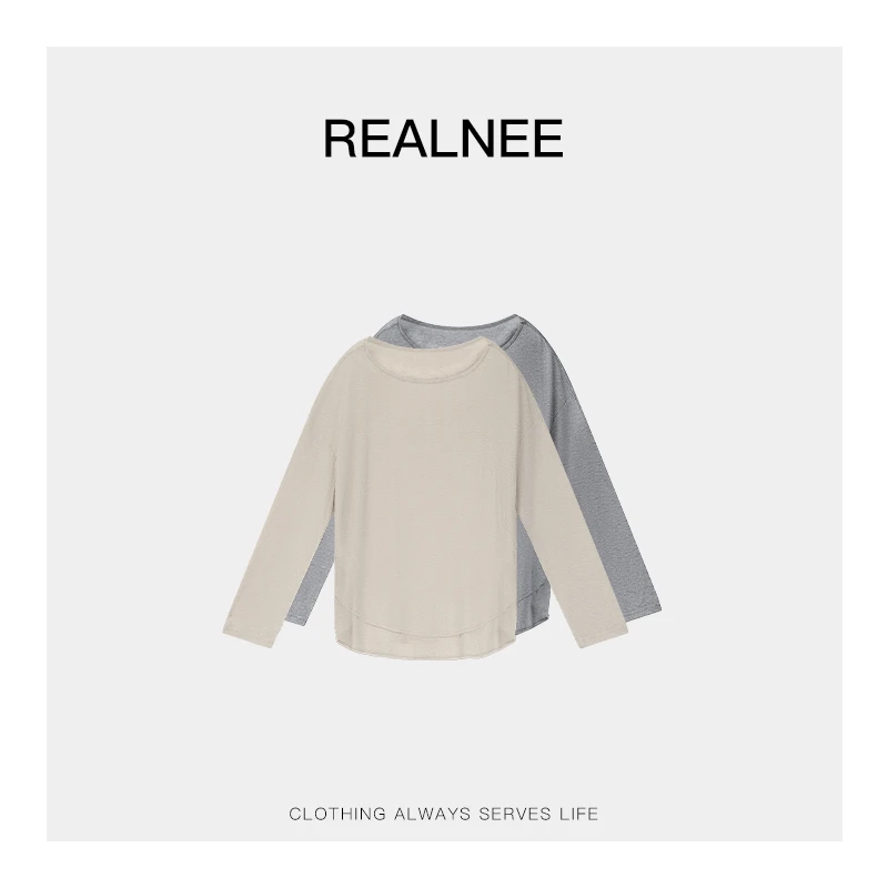 REALNEEI【仲夏织梦】极简‘莱赛尔+羊毛’针织上衣松弛搭配刚需03715