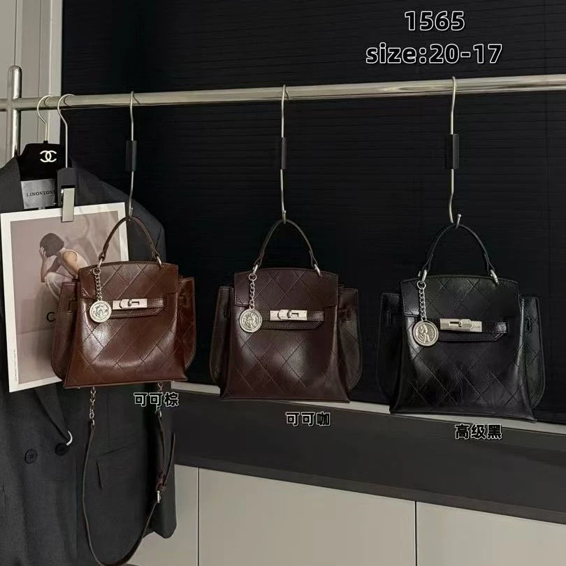 即简可可棕手提斜挎