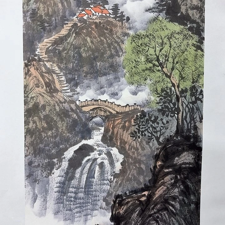 国画亲笔手绘放心去藏