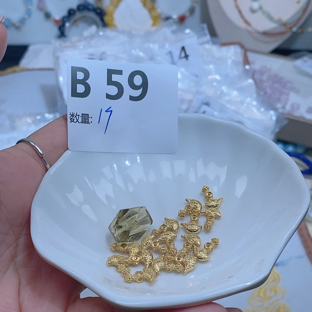 水晶珠宝半成品银S925镶嵌B59